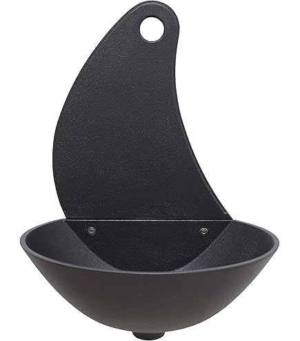 Fontanella Da Giardino A Muro Fonderia Bongiovanni - Modello Azalea, Colore Antracite