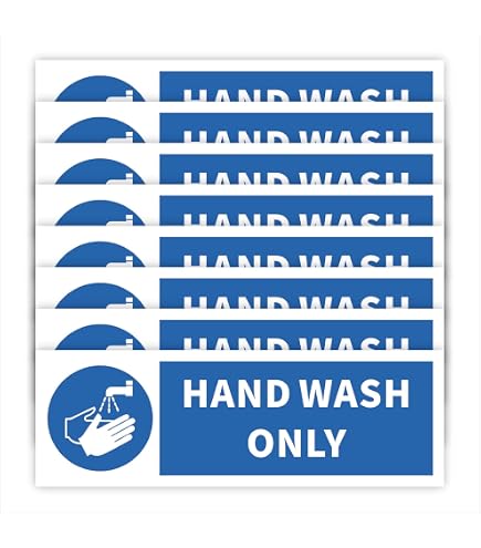 Schild „This Sink For Food Wash Only“ – 300x100 Mm, Blau-weiß, Aus Hartkunststoff Für Küchenhygiene