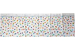 Rainbow Polka dot - Happy Birthday - Nappe en plastique - 7 ft x 4.5 ft - Lot de 1