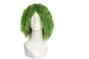 MapofBeauty Fahion Cosplay Costume Curly Synthetic Wig (Mixed Green)