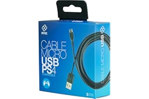 FRTEC - Câble de charge pour la manette, compatible avec Playstation 4, Micro USB a USB