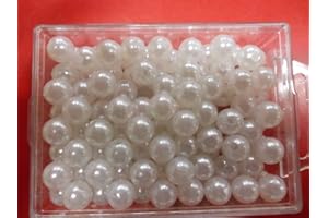 INTERFLOWERS GMBH DECO - PERLEN Ø 10mm mit Euro-Lochung 2mm, VE= 115stk, Farbe: Weiß