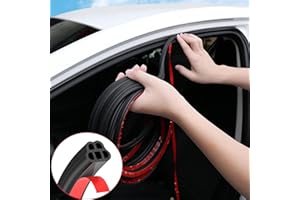 Wekuw Guarnizione Portiera Auto, 10M Guarnizione Autoadesiva in Gomma Guarnizioni Auto Protettore per Porta Auto Bordo Della Striscia Guardia per Auto, Barche, Camper, Camion (5M)