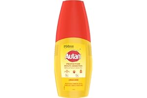 Autan Multi-Insectes Spray - Spray Anti Moustiques, Moustiques Tigres, Taons - Jusqu'à 8H de Protection - 1 Aerosol, 100ml