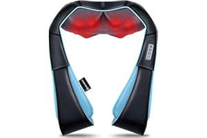 MO CUISHLE Neck Massager with Heat, Back Massager Gifts for Women/Men/Mom/Dad, Shiatsu Shoulder Massager, Electric Deep Tissue 4D Kneading Massager Gifts for Christmas, Mother's Day, Father's Day, Birthday