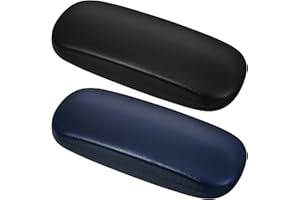 Firtink Brillenetui, 2 Stücke Hardcase Brillenetui PU Leder Brillenetu für Männer und Frauen für Sonnenbrille Lesebrille Sportbrille