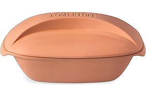 ROMERTOPF Römertopf CULINARIO Cocotte pour 4 personnes – Cocotte de 3 litres avec couvercle en céramique – Pour mijoter, rôtir et cuire à la vapeur – Passe au four