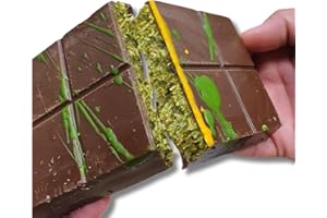 AL DUCHAN Tik Tok Dubai Schokolade 180g | Knusprige Pistazien Füllung mit Original Kadayif Füllung | Edel Vollmilchschokolade | Pistaziencreme