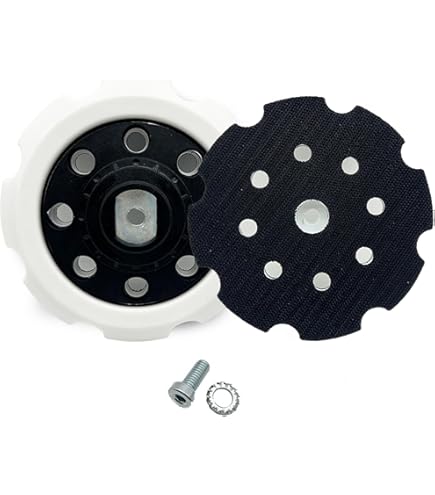 EMagTech 5 Inch Backing Pad 125mm Sanding Pad Replacement Part 197922-4 Compatible With Makita PO5000C PO6000C DPO500Z DPO600Z DPO600TKX1 Orbit Polisher 8 Hole