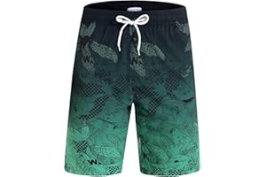 iCKER Herren Shorts Badehose Badeshorts Strand Shorts Beach Shorts Board Shorts Schnelltrocknend für Sommer
