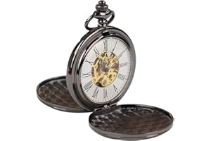 TRUCLOTHING Reloj Skeleton 1920 Peaky Blinders Original Clasico - Negro Talla única