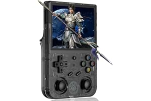 DAXIHON RG353V Handheld Spielkonsole Eingebaute 4452 Spiele mit 64G Karte,RG353V mit Dual OS Android 11 + Linux Unterstützt 5G WiFi 4.2 Bluetooth Online Fighting,Streaming und HDMI