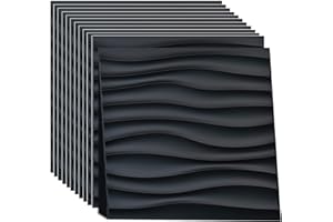 TFCIOD 12 Pezzi Pannelli da parete 3D, Pannelli Murali 3D,Pannelli da Parete per Gaming,PVC Altamente Rigido,Decori Rivestimento Pareti per Soffitti Decorazione da Parete Decalcomanie da Parete (K)