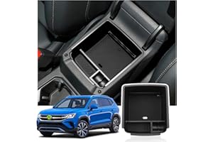 Ruiya Compatible with Seat Tarraco 2019-2023 VW Tiguan 2 2017-2023 Centre Console Storage Box, Tarraco Armrest Organiser Tray Centre Armrest Car Accessories Storage Box Centre Armrest Glove Box