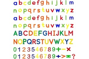 PDDENALITY 135 PCS Magnetic Letters and Numbers Set, Fridge Magnets, Color Magnetic Alphabet Letters, Apply to Preschool Spelling Learning Game Toys（ to Used by Individuals Aged 15 and Above）