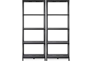 ‎ONDIS24 Ondis24 2X Regal, Lagerregal, 71 x 35 x 180 (H) cm, Steckregal, Kunststoffregal, 15 Zoll Schwerlastregal, bis zu 180 kg belastbar