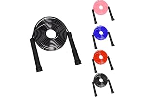 5RIDGE Springseil für Boxen, Springen Rope Verstellbar für Erwachsene, Geschwindigkeit Sport, Fitnessübungen zum Abnehmen, Fettverbrennung Männer, Frauen