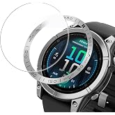 Blueshaweu Bezel Styling and Protective Glass Compatible with Garmin Fenix 8 47 mm/Fenix 8 51 mm Bezel Ring Scratch-Resistant Stainless Steel Protection Compatible with Garmin Fenix 8 Silver Fenix 8 51 mm