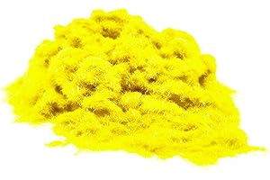 FLOC-KING Flock Fibres, polvere - Floccaggio fai da te - Nylon 1 mm - 100 g (giallo fluorescente)