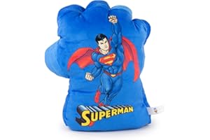 DC COMICS Play by Play Guanti destrorsi Guantoni da Boxe in Peluche – Personaggio, Batman, Joker – 1 Pezzo per destrimani (Superman), Bunt, Estándar Unisex-Bambini e Ragazzi