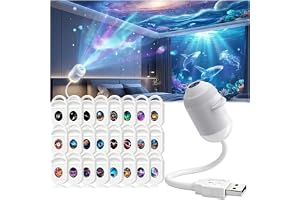 Générique 5D Holografisk 5D Plug Galaxy 2-i-1 projektor nattlampa