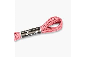 Luca-S Stranded Cotton Thread for Hand Embroidery, 8 Meter skeins, Color 37 / DMC 962 / Anchor X, Embroidery Floss, Cross Stitch Thread