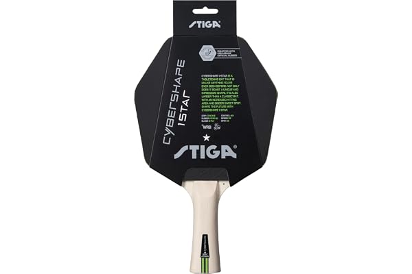 STIGA Raquette de Tennis de Table Cybershape 1-Star - Bon Contrôle et Forme Unique