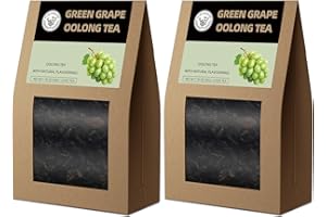 HANFANGLING Tè Oolong All'uva, 2 Pezzi, Naturale in Foglie, Stimola il Metabolismo, Allevia la Fatica, l'Ansia e lo Stress, Migliora la Circolazione Sanguigna