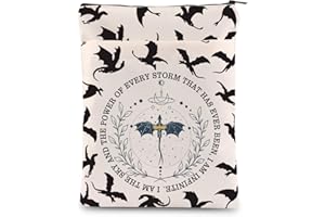 TSOTMO Dark Romance Reader Gift Dragon Rider Book Sleeve Dragon Lover Gift Violet Sorrengail Fantasy Reader Gift (Infinite)