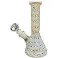 WEDONE Glass Bong - 8 Inch Straight Water Pipe with 14.5 MM Male Joint, Premium Borosilicate Glass, Durable conical Water Bong, Ideal for Smoking. CCB-376
