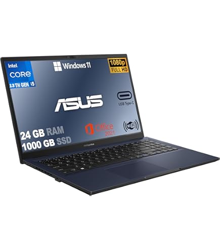 Ordinateur Portable ASUS Slim I7 13ème Gen - 24Go RAM, 1To SSD, 15.6" FULLHD, Win11 AZERTY