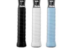 Senston 3/6 Pack PU Racquet Grip Tennis/Badminton/Squash Anti Slip Super Absorbent Overgrip Handle Grip