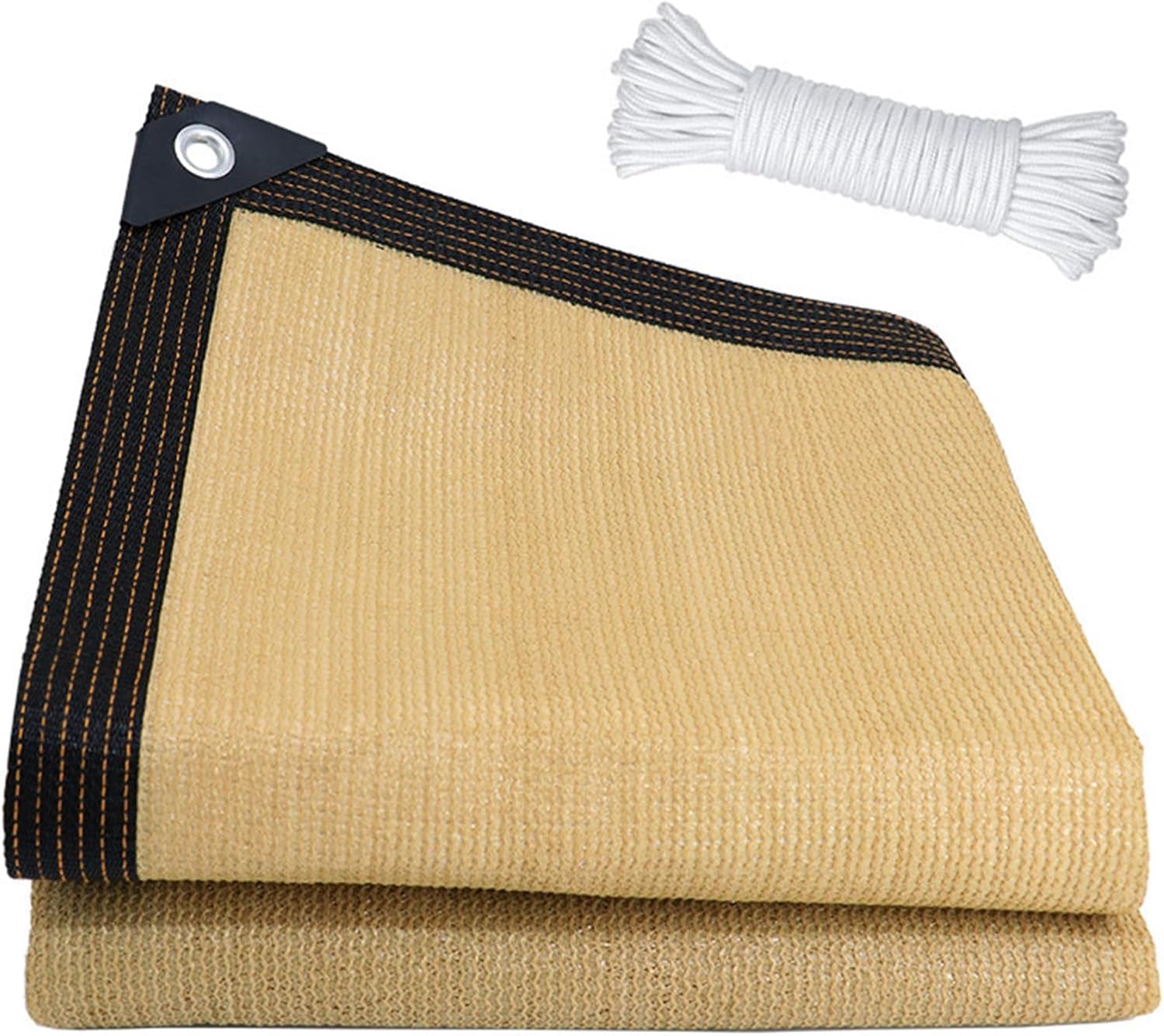 Red de Sombra, 3x4m Malla Sombra Exterior con Ojales, Anti-UV Malla Sombreadora Jardin, Lona Sombra Exterior, Transpirable y Protector Solar, Malla Ocultacion Toldo para Jardines Invernaderos Patios
