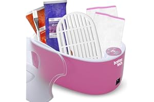 ‎BOSTON TECH Paraffinbadwärmer für Hände und Füße. Thermotherapie, Muskelschmerzen, Arthritis, ästhetische Anwendung und Verbrauch der Hautfeuchtigkeit. Schnellaufheizung 40 min. Fassungsvermögen 5 L. BE108 (Rosa)