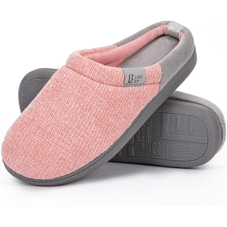 RockDove Verstelbare Slipper van traagschuim voor dames, Zwart, 9-10