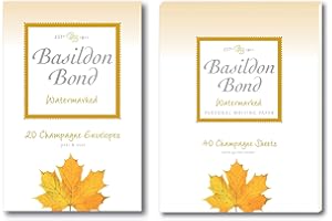 Basildon Bond No 3 Champagne Paper Writing Set Includes Writing Pad & Envelopes