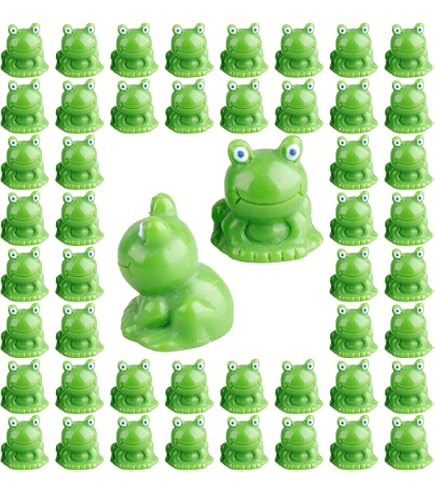 24pcs Mini Resin Frogs Cute Frog Figurines For Fairy Garden