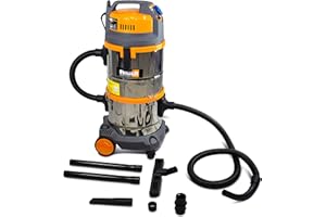 Feider - Aspirateur spécial plâtre - Eau et poussière 1400 W 20 + 20 L - Cuve INOX - FAP1440