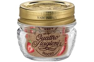 BORMIOLI ROCCO 12 barattoli in vetro trasparente da 40 ml con coperchio ermetico