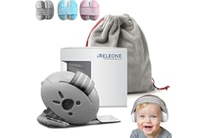 Releone Ear Defenders Children – Noise Cancelling Headphones for Kids Up to 36 Months – Soft & Comfortable Baby Ear Defenders for Safe Hearing Protection & Improved Sleep