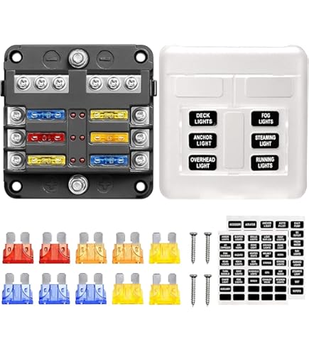 12 Way Blade Fuse Box Holder Fuse Blocks With Red Led Indicator 10pcs - View #5