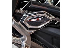 Resin Bike naklejki moto kompatybilne z Triumph Trident 660 2021-2025. Ochrona progów motocykla przed uderzeniami i zarysowaniami. Para naklejek 3D żywicznych, wykonanych we Włoszech