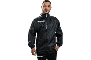 DANZA IN VETRINA RAIN JACKET BASICO K-WAY IMPERMEABILE GIVOVA SPORT CALCIO COMPLETINO CALCETTO FOOTBALL FITNESS CORSA