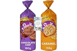 Rice Cake Snack Bundle With Smooth Caramel and Cheeky Chocolate Crispy Rice and Corn Cakes (2 Mixed Pack) – By Oerich Gift