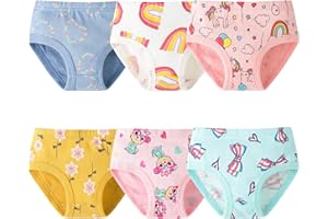 Charmi Braguitas Algodón Ropa Interior para Niña 2-7 Años Pack de 6