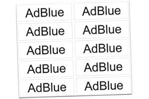 Finest Folia 10 naklejek na paliwo, oznakowanie pokrywy wlewu paliwa, wskazówka dotycząca paliwa, paliwa, mieszanka benzyny, oleju napędowego i wody Super (R022 Ad Blue)