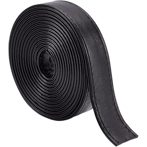 Esnado - Cinturino In Pelle Piatto/striscia Di Pelle, Spessore Circa 1,8 Mm, Larghezza 15 Mm, Colore: Nero