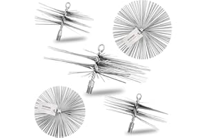 HOLZBRINK 200mm Kaminbesen Schornsteinbesen FEDERSTAHL Kehrbesen Zugbesen Rußbesen Schornsteinfeger Besen Kamin reinigen Schornstein gemauert