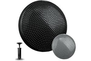 Vivezen - Coussin d'équilibre gonflé avec Pompe, diamètre 32.5 cm - Plusieurs Coloris