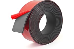 SDLDEER Neoprene Rubber Strip Self Adhesive 50mm(w) x3mm(T) x3m(L) Rubber Sheet Solid Strip for Seal Floor, Supports, Flooring Protection, Crafts, Pads, DIY Gaskets